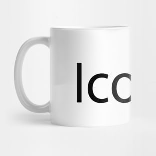 Iconic typography design Mug